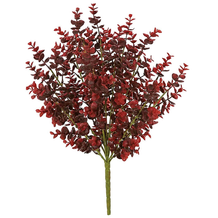21" Outdoor UV-Proof Artificial Eucalyptus Plant -Burgundy/Wine (Pack of 6) - A-144007
