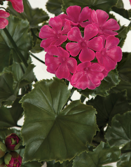 17" UV-Proof Outdoor Artificial Geranium Flower Bush -Beauty (pack of 6) - A14410-5BT
