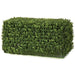 12"Hx23"Wx11"D UV-Proof Outdoor Artificial English Boxwood Topiary Hedge -2 Tone Green - A144330