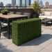 30"Hx35"Wx11"D Outdoor UV-Proof Artificial English Boxwood Topiary Hedge -2 Tone Green - A144335