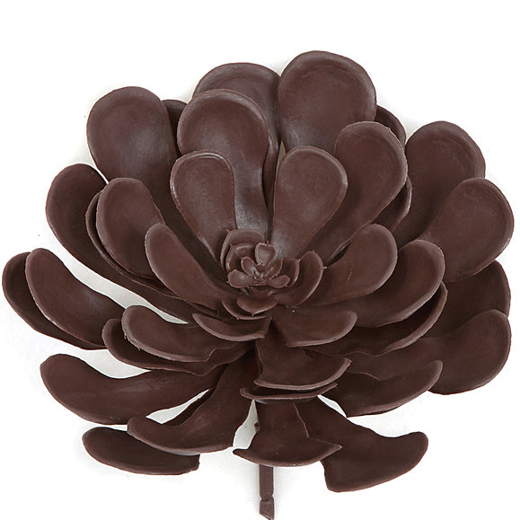 succulent eggplants 8"Hx9"W Outdoor UV-Proof Artificial Aeonium Succulent Stem -Eggplant (Pack of 6)