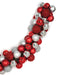 6'Lx8"W Plastic Mixed Ball Artificial Garland -Red/Silver - A151903