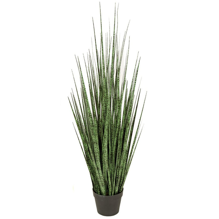 45" IFR PVC Zebra Grass Artificial Plant w/Pot -Green/Black (pack of 2) - SALE - SAFR-A152060