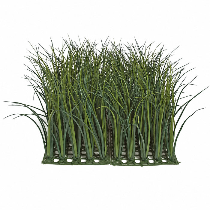 20"x20"x14"H Outdoor UV-Proof Artificial Meadow Grass Mat -Green (Pack of 2) - A152260