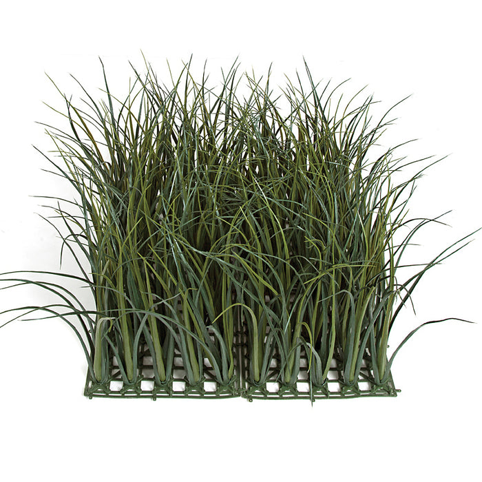 20"x20"x14"H UV-Proof Outdoor Artificial Meadow Grass Mat -2 Tone Green (pack of 2) - A152260