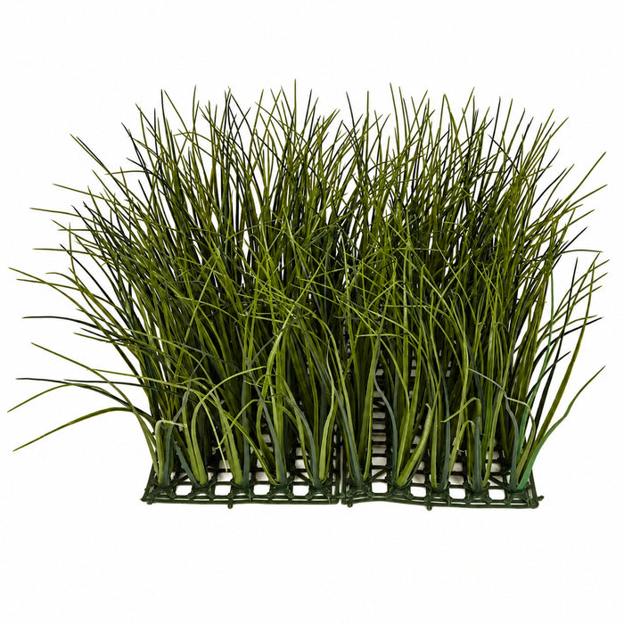 20"x20"x14" Outdoor UV-Proof Artificial Meadow Grass Mat -Olive Green (Pack of 2) - A152265