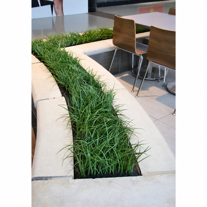 20"x20"x14" Outdoor UV-Proof Artificial Meadow Grass Mat -Olive Green (Pack of 2) - A152265