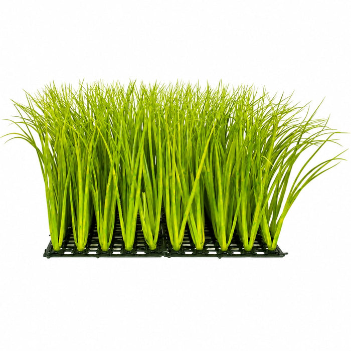 20"x20"x14" Outdoor UV-Proof Artificial Meadow Grass Mat -Green/Yellow (Pack of 2) - A152267