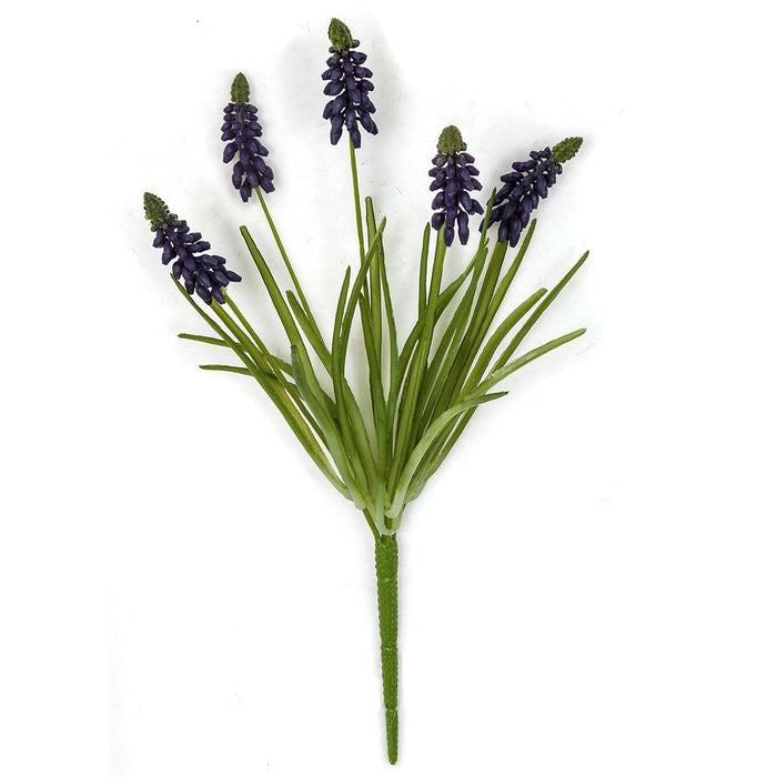 12.5" Artificial Hyacinth Flower Bush -Purple (pack of 12) - A160510