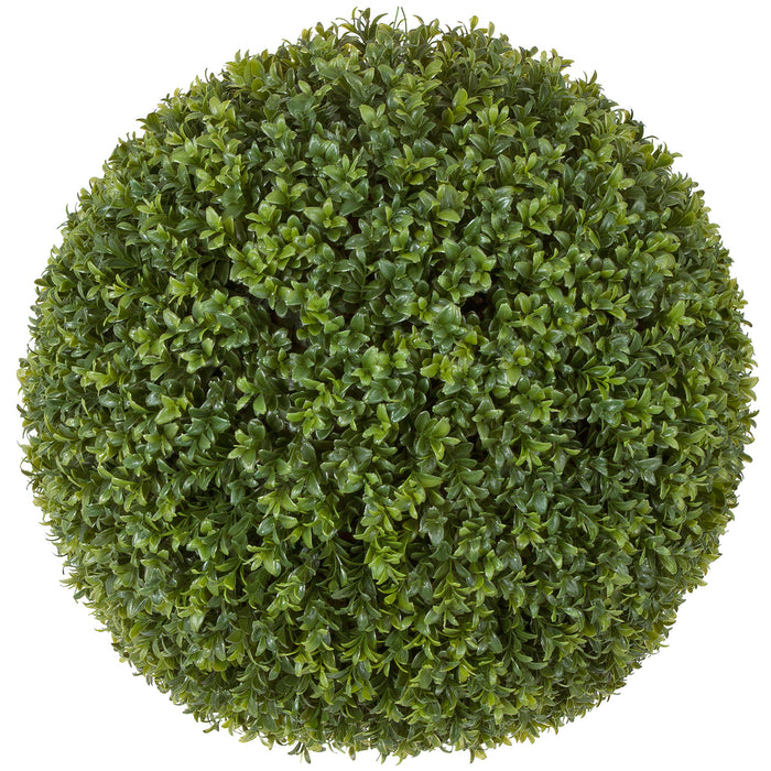 20" Outdoor UV-Proof Artificial English Boxwood Topiary Ball -2 Tone Green - A164020