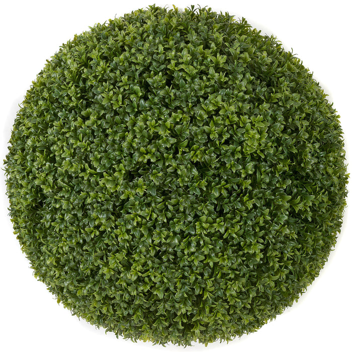 24" Outdoor UV-Proof Artificial English Boxwood Topiary Ball -2 Tone Green - A164024