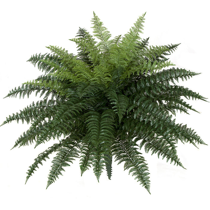 26"Hx34"W UV-Proof Outdoor Artificial Ruffle Fern Plant -Green (pack of 2) - A164305