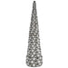 7' Matte & Reflective Ball Cone-Shaped Topiary -Silver - A171860