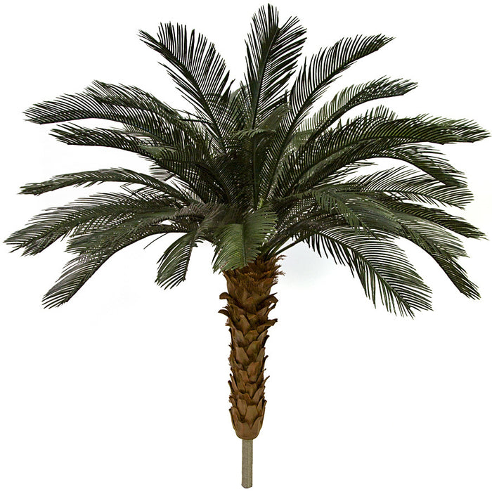 4'6"Hx48"W UV-Proof Outdoor Artificial Sago Cycas Palm Tree -36 Fronds -Green - A174540