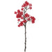 16" Outdoor Water Resistant Artificial Mini Berry Cluster Stem -Red (pack of 24) - A182530