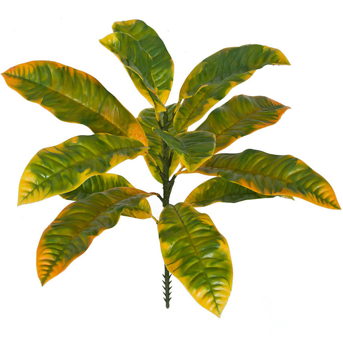 20" UV-Proof Outdoor Artificial Croton Plant -Yellow/Green (pack of 4) - A184010