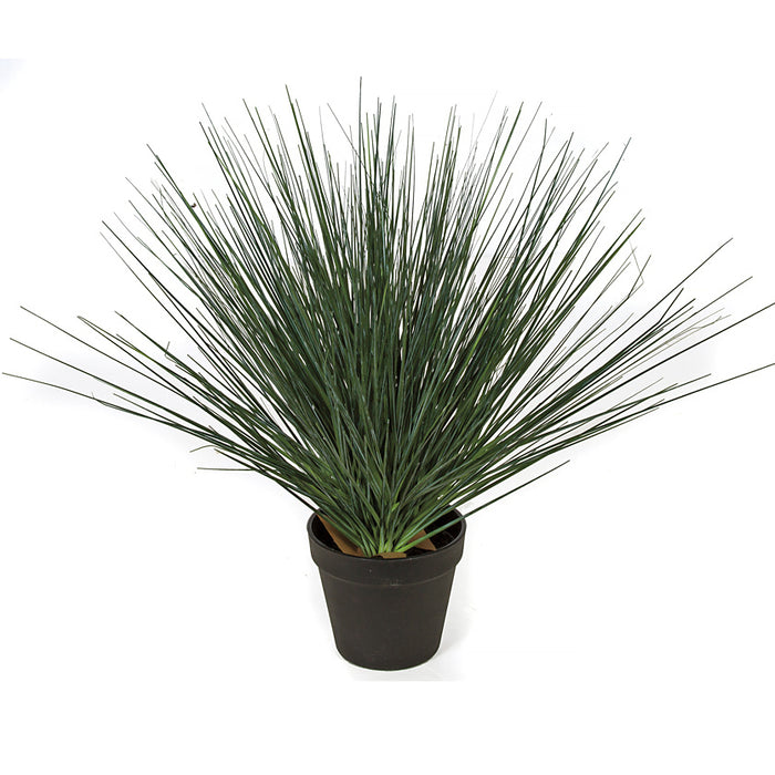 18" IFR PVC Onion Grass Artificial Plant w/Pot -Green/Blue (pack of 6) - A184780
