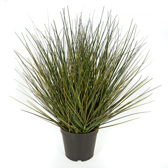 18" IFR PVC Onion Grass Artificial Plant w/Pot -2 Tone Green (pack of 6) - A184800