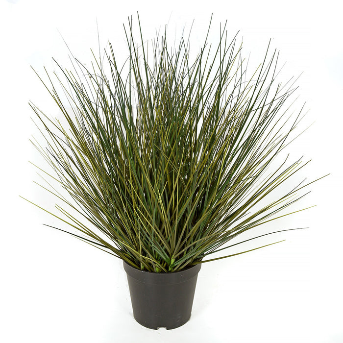 can you put plant pots on artificial grass 18" IFR PVC Onion Grass Artificial Plant w/Pot -2 Tone Green (Pack of 6)