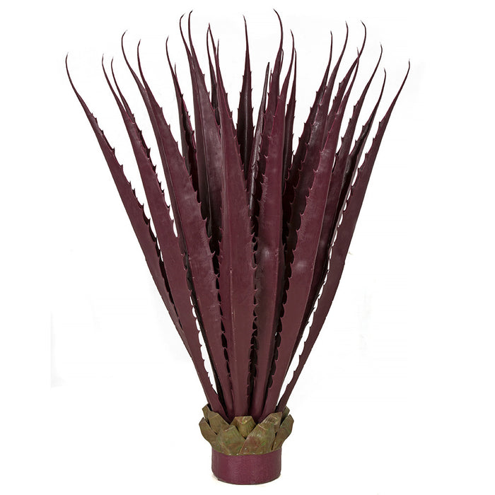 36" UV-Proof Outdoor Artificial Agave Plant -Burgundy/Wine - A186040