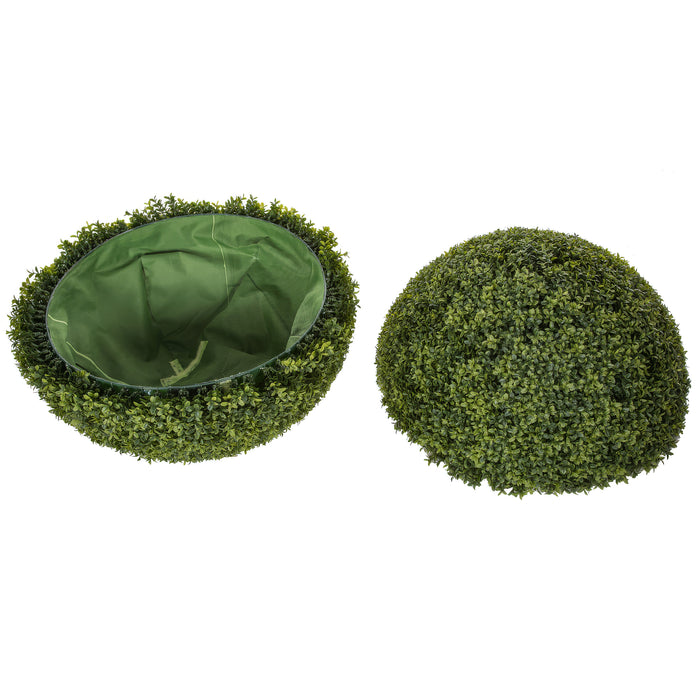 42" Outdoor UV-Proof Artificial English Boxwood Topiary Ball -2 Tone Green - A186642