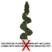6' CUSTOM MADE UV-Proof Outdoor Artificial Polyscias Spiral Topiary Tree w/Pot -Green - A192