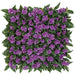 20"x20" UV-Proof Outdoor Artificial Impatiens Flowering Mat -Purple/Green (pack of 2) - A194224