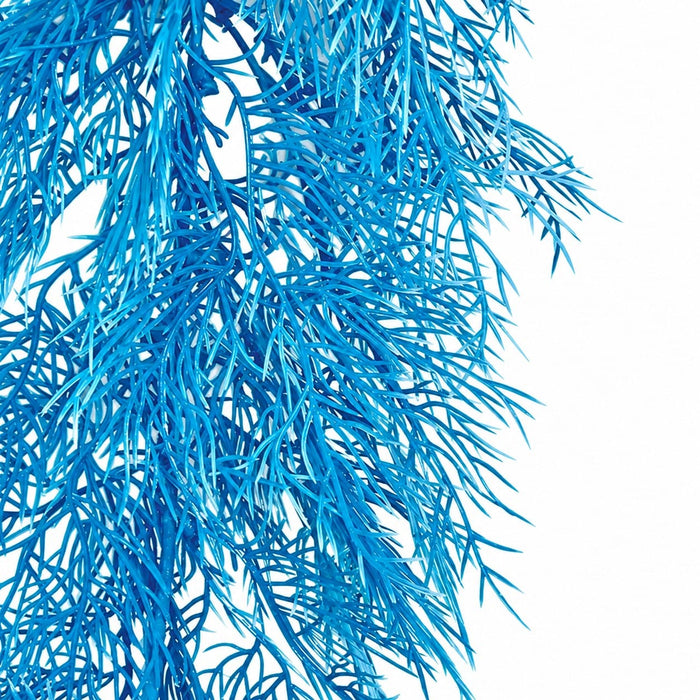 9' Outdoor UV-Proof Artificial Italian Moss Garland -2 Tone Blue (Pack of 2) - A350-DBL/LBL