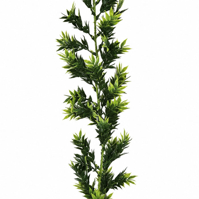 9' Outdoor UV-Proof Artificial Bamboo Garland -Green (Pack of 2) - A420G