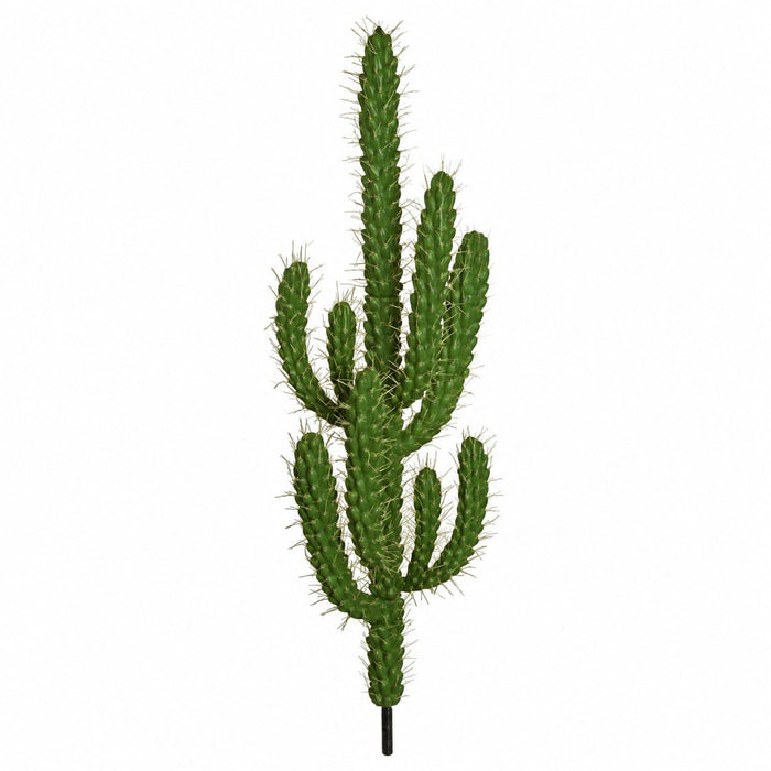 4' Plastic Round Finger Cactus Artificial Stem -Green (Pack of 2) - A604