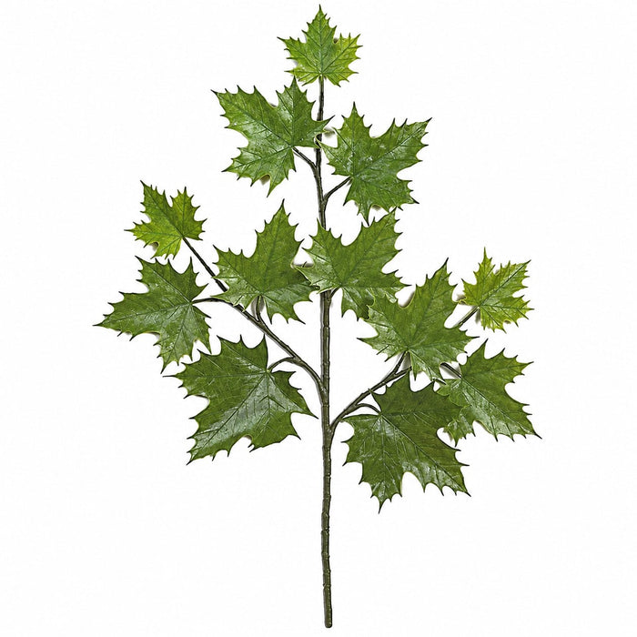 30" Outdoor UV-Proof Artificial Sugar Maple Branch Stem -Green (Pack of 6) - A60710