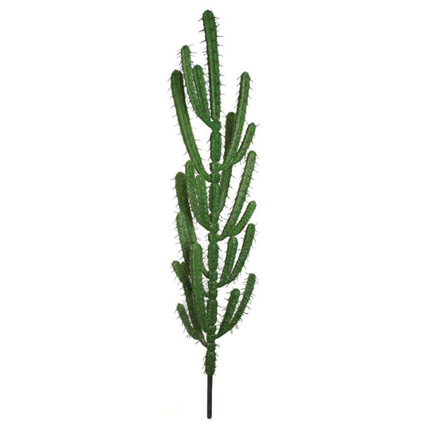finger cactus succulents 5' Plastic Finger Cactus Artificial Stem -Green (Pack of 3)