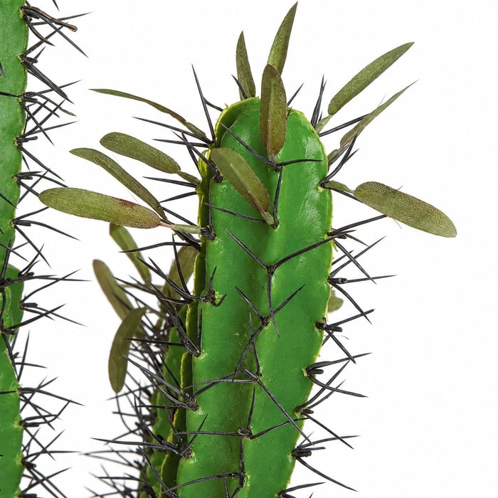 46" Plastic Finger Cactus Artificial Stem -Green (Pack of 3) - A676
