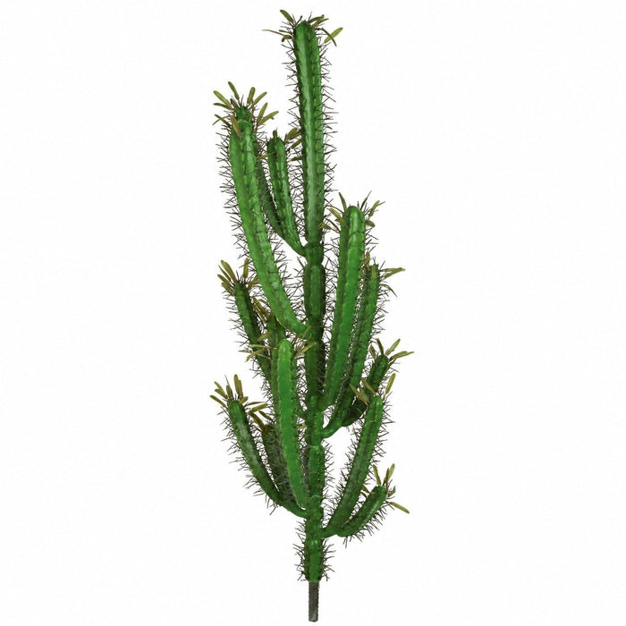46" Plastic Finger Cactus Artificial Stem -Green (Pack of 3) - A676