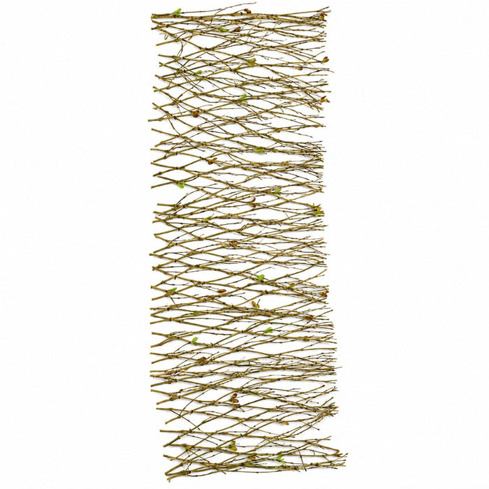 36"x12" Natural Twig Artificial Mat -Brown/Green (Pack of 6) - A81800