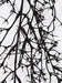 6' Plastic Glittered Lace Twig Artificial Garland -Black/Purple (Pack of 2) - A83310