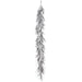 6' Plastic Glittered Lace Twig Artificial Garland -Black/Purple (Pack of 2) - A83310