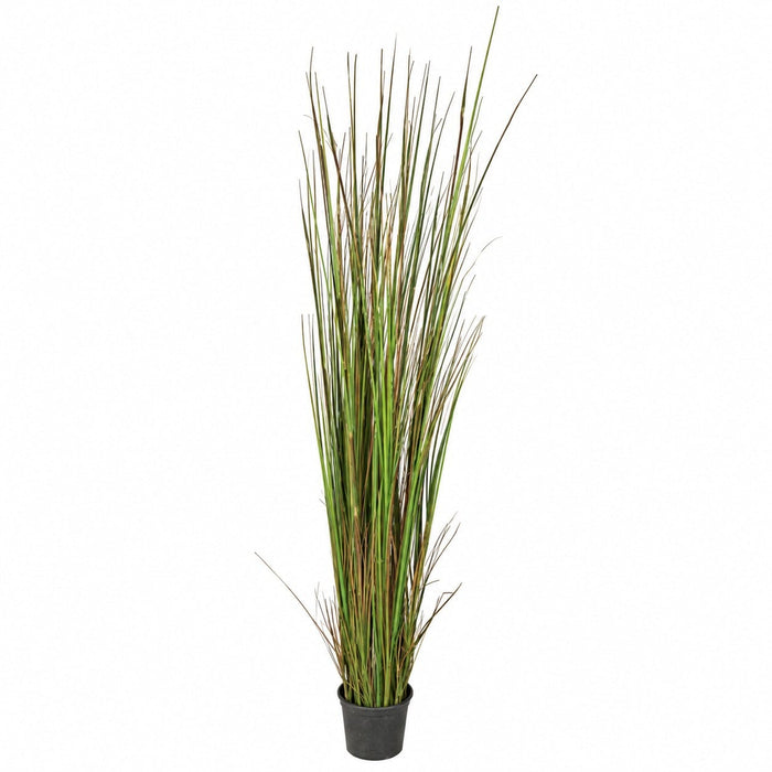 6' IFR PVC Onion Grass w/Equisetum Artificial Plant w/Pot -Green/Brown - A83820