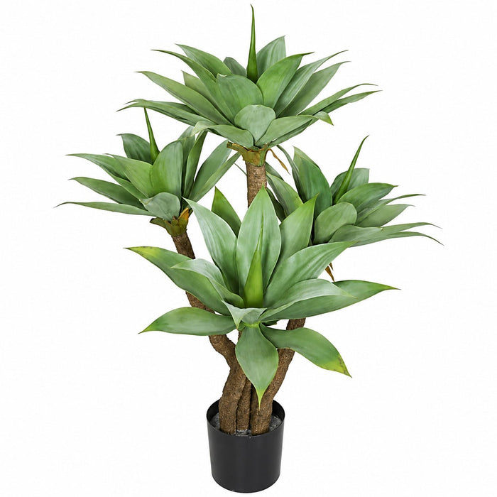 4' Outdoor UV-Resistant Artificial Agave Tree w/Pot -Green - AUV102080