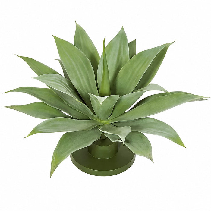 17" IFR Plastic Agave Artificial Plant w/Base -Green (Pack of 2) - AR102180