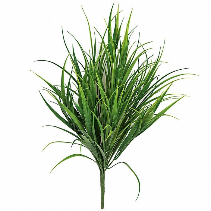 18" Outdoor UV-Proof IFR Artificial Onion Grass Plant -2 Tone Green (Pack of 12) - AR110370