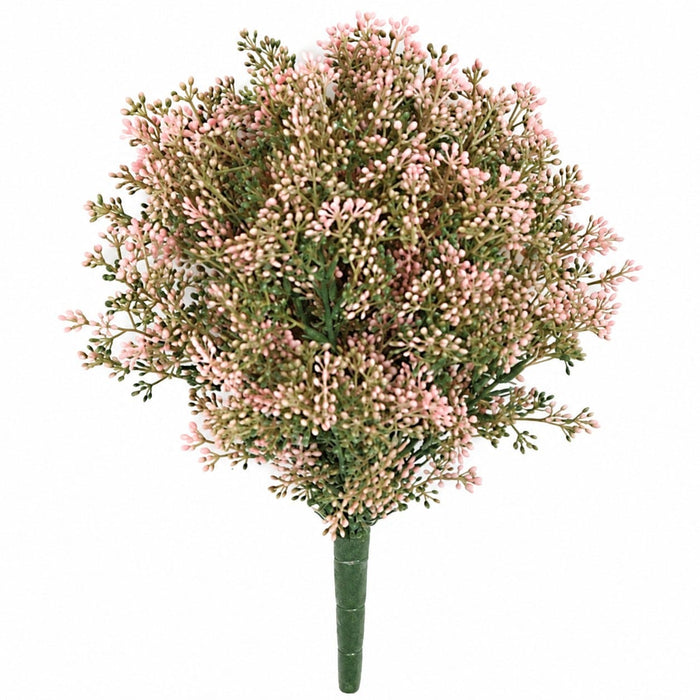 14.5" IFR Artificial Plastic Verbena Cluster Flower Bush -Pink (Pack of 12) - AR-123145