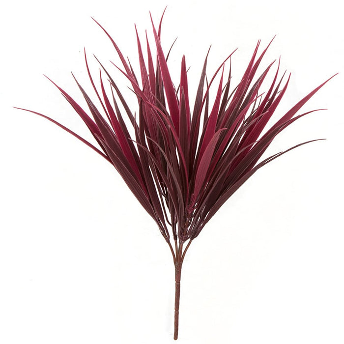14" IFR UV-Proof Outdoor Artificial Vanilla Grass Plant -Burgundy/Wine (pack of 12) - AR162092-BG/WI