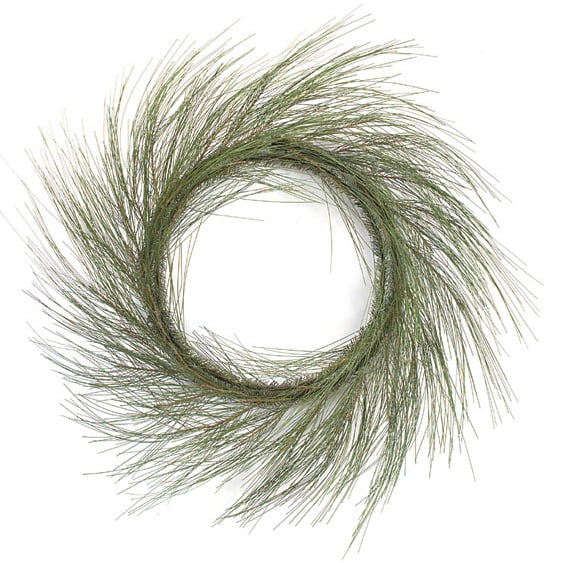 30" Artificial Willow Hanging Wreath -Green (pack of 2) - C0071