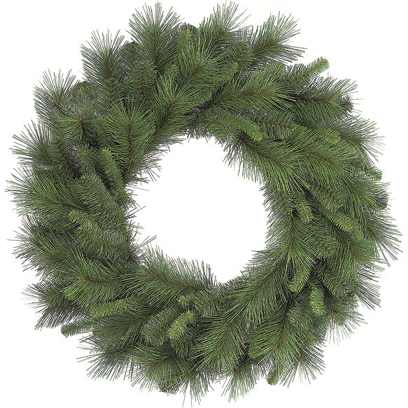 30" Artificial Mixed Pine Hanging Wreath -Green (pack of 2) - C0601