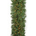 9'Lx24"W Pine Lighted Artificial Garland -Green - C100961
