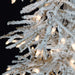 7'Hx39"W Heavy Flocked Natural Trunk Pistol Pine LED-Lighted Artificial Christmas Tree w/Stand -White - C1094