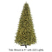 7'6"Hx62"W PE Mountain Fir Pine LED-Lighted Artificial Christmas Tree w/Stand -Green - C110904