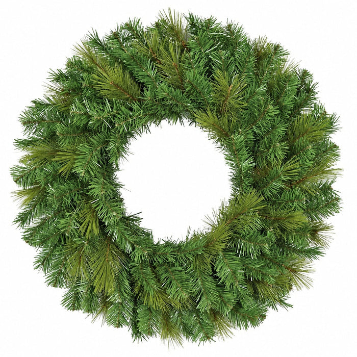 24" Artificial Mixed Pine Wreath -Green (Pack of 4) - C114430
