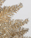 7'6"Hx40"W Champagne Tinsel LED-Lighted Artificial Christmas Tree w/Stand -Champagne - C120434